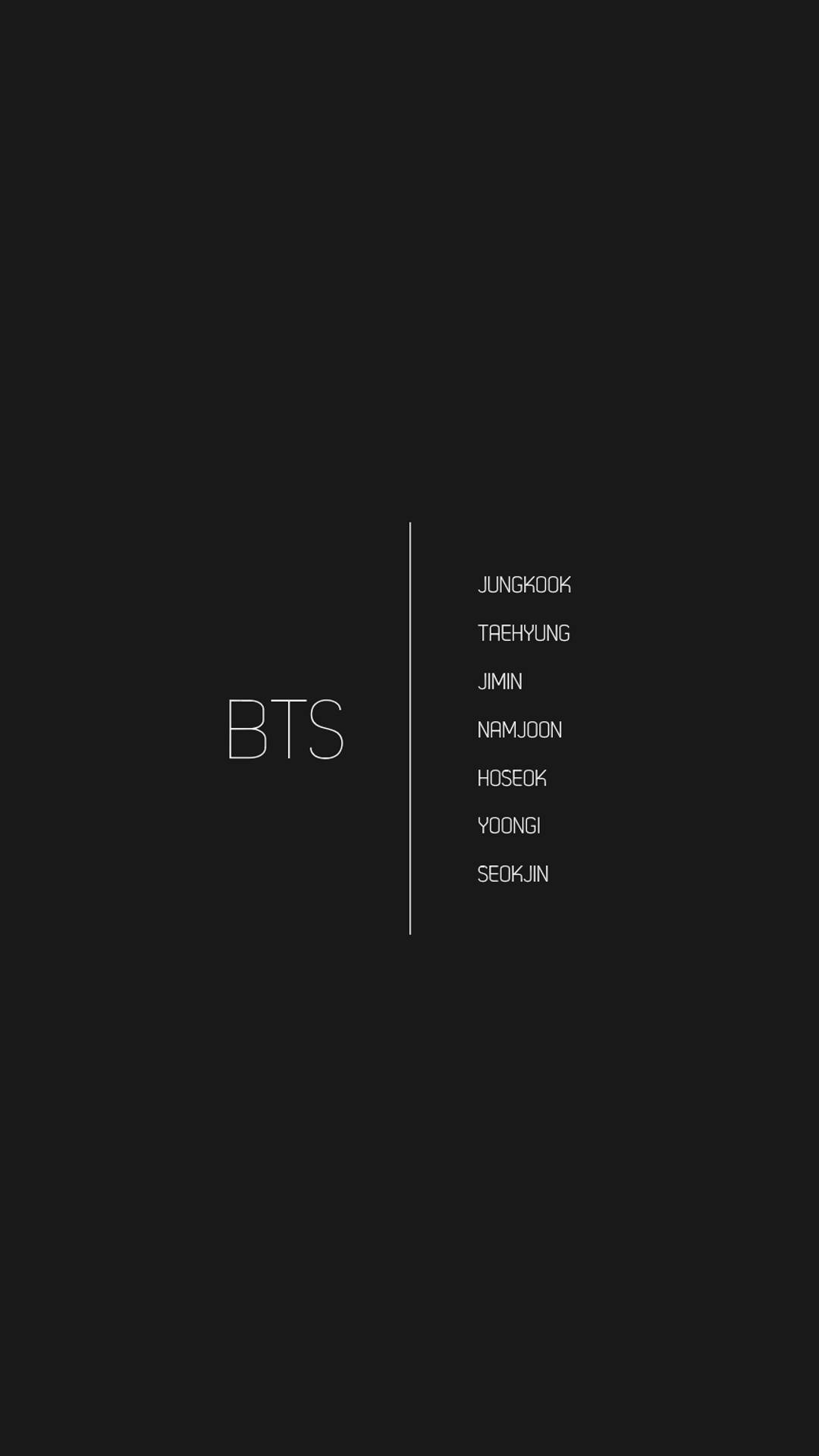 Ονόματα Μελών BTS Αισθητική Tumblr Ταπετσαρία