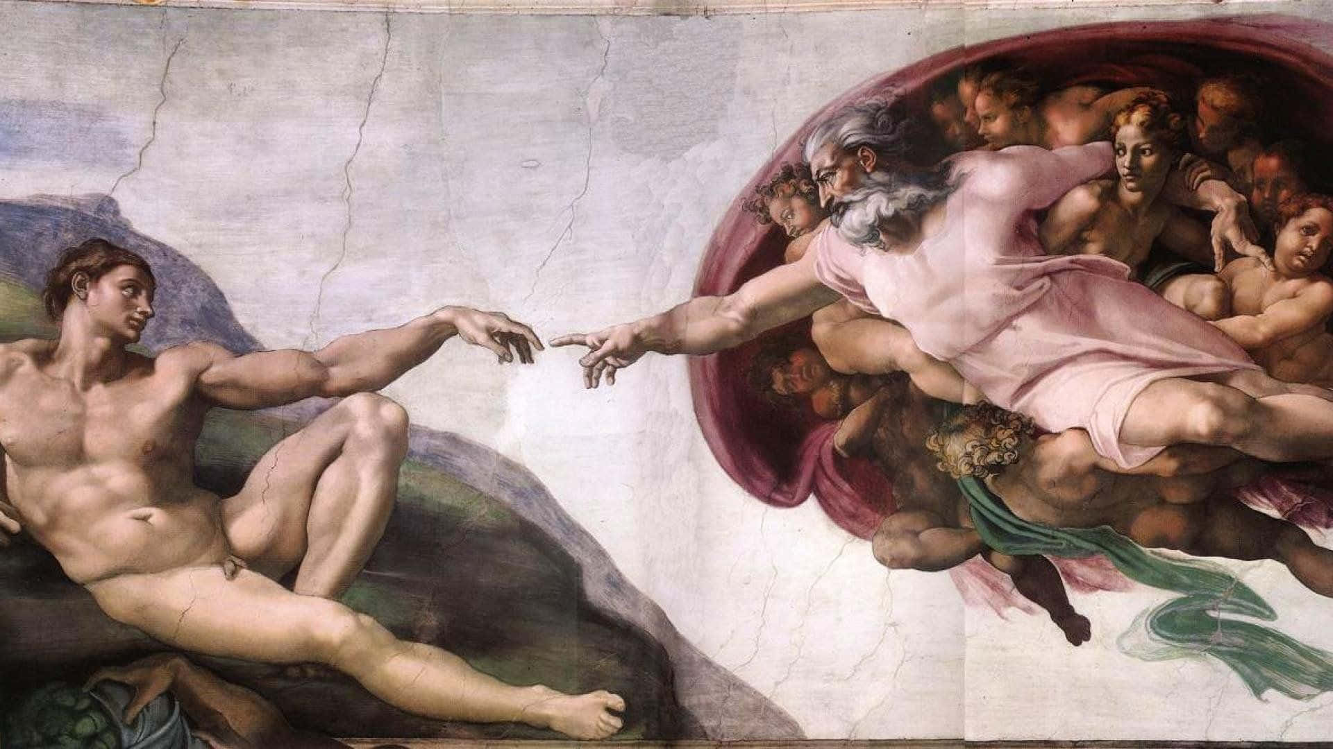 Δημιουργία του Αδάμ 4k — GIF επιφάνειας εργασίας Ταπετσαρία