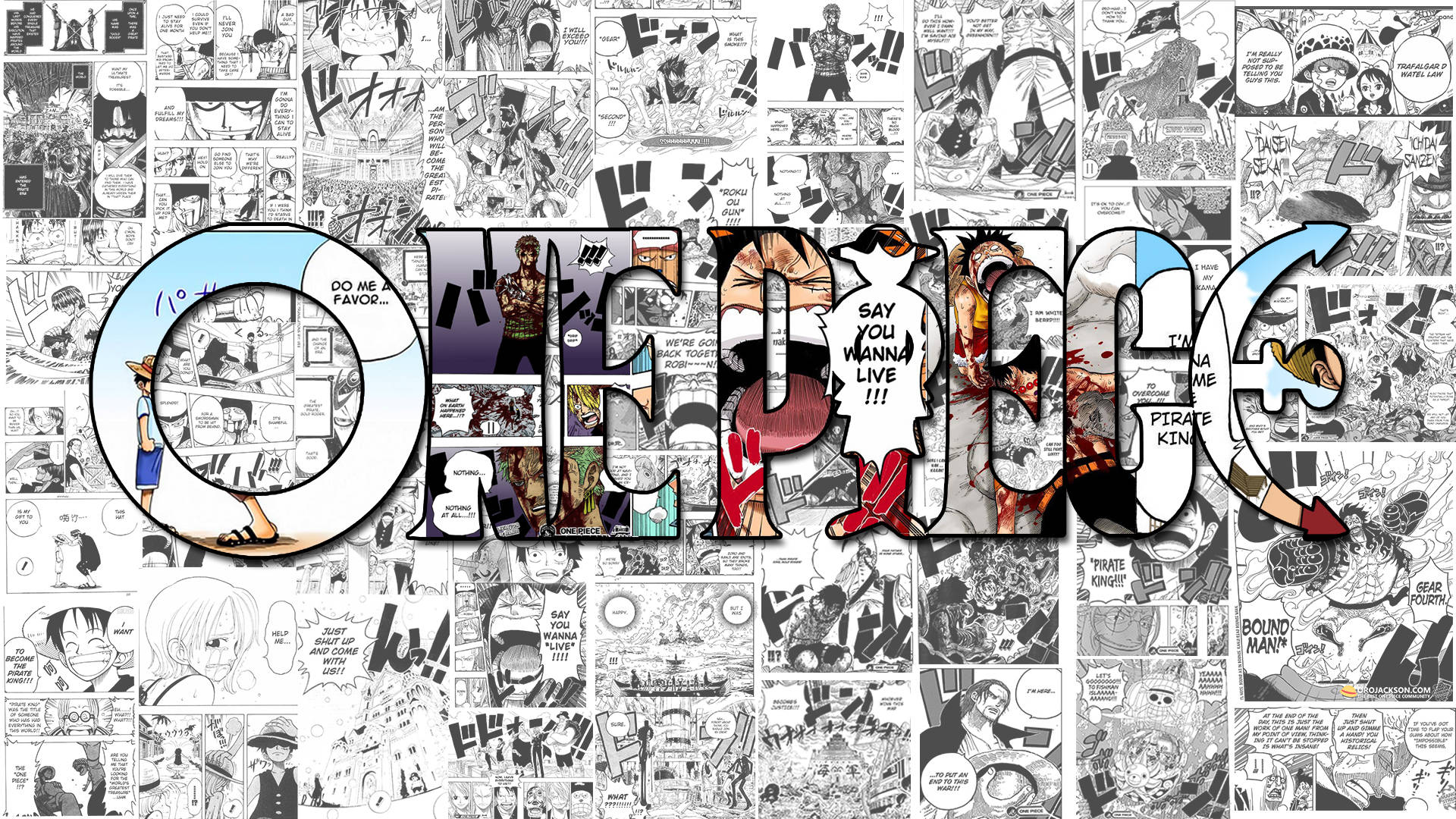 Πάνελ Manga One Piece Ταπετσαρία