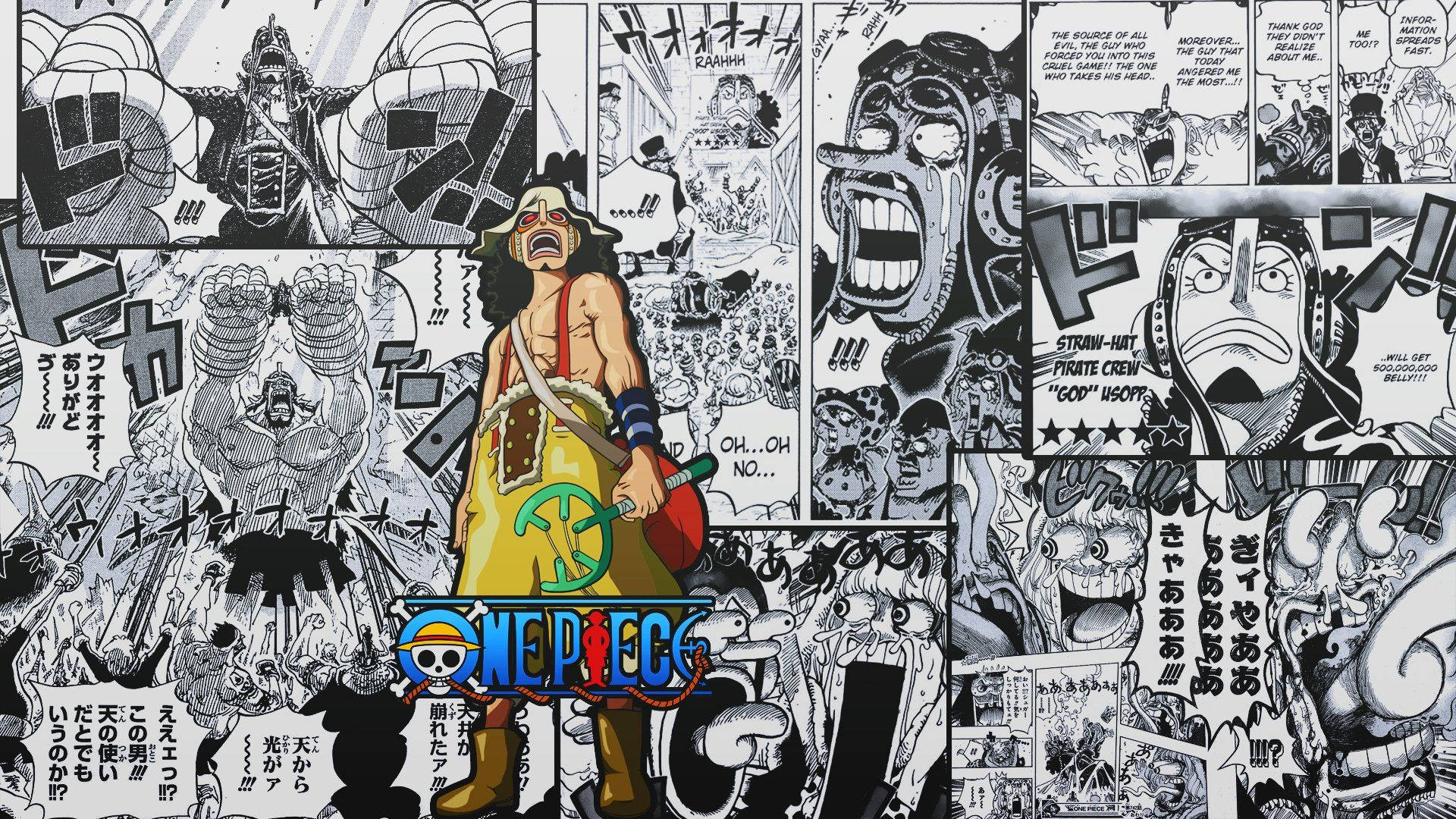Πάνελ Μάνγκα Usopp με Ψάθινο Καπέλο Ταπετσαρία