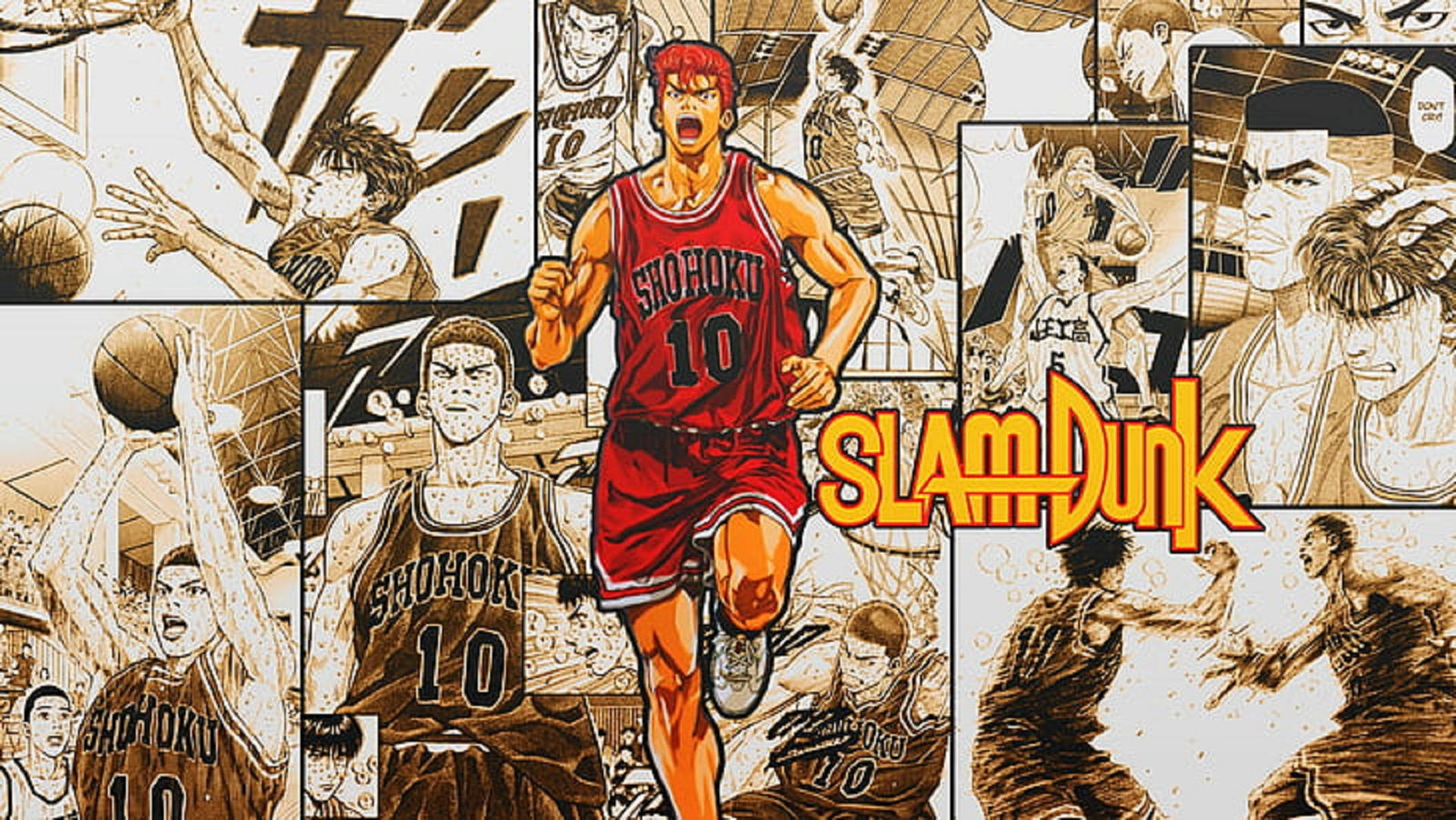 Πάνελ Μάνγκα του Sakuragi από το Slam Dunk Ταπετσαρία