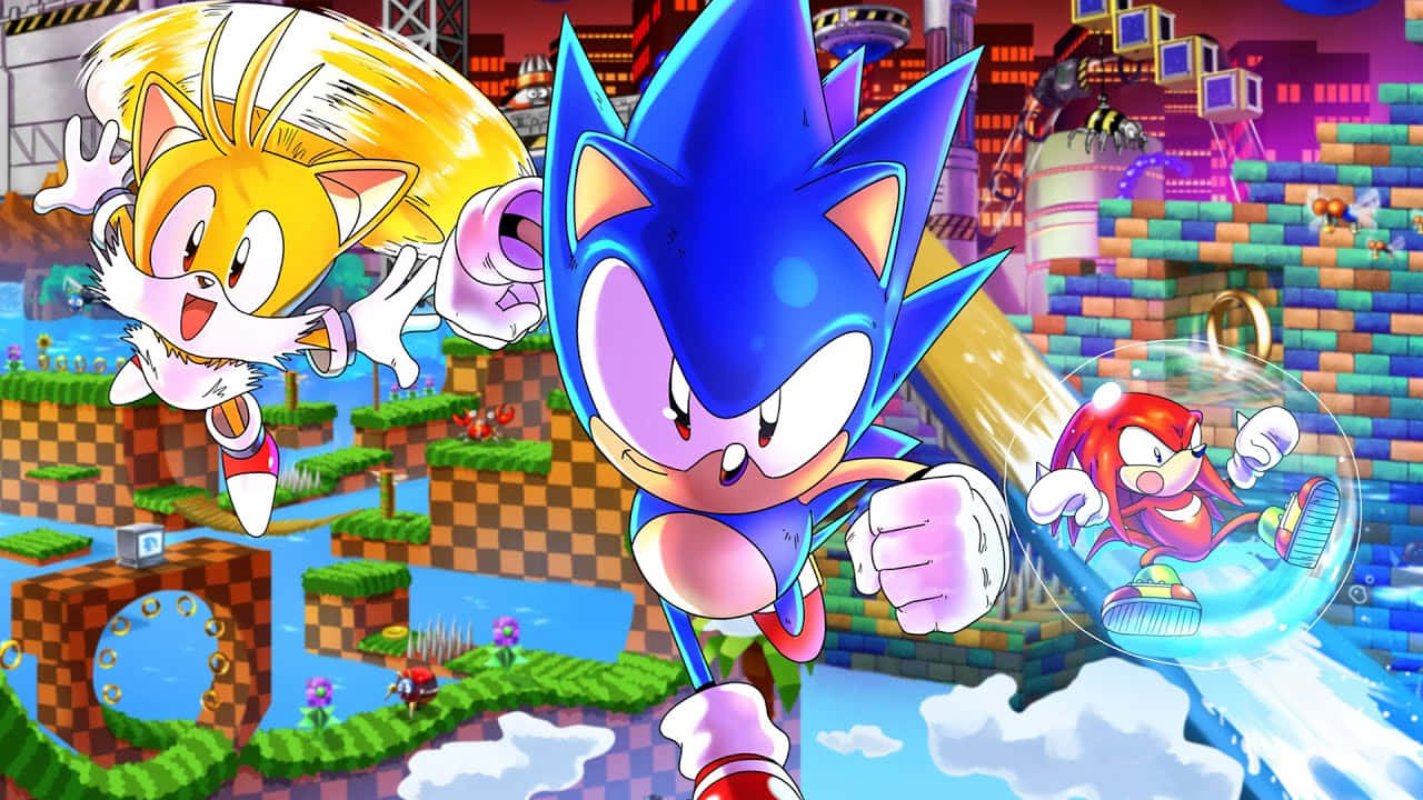 Πήγαινε Πιο Γρήγορα από το Φως με τον Sonic! Ταπετσαρία