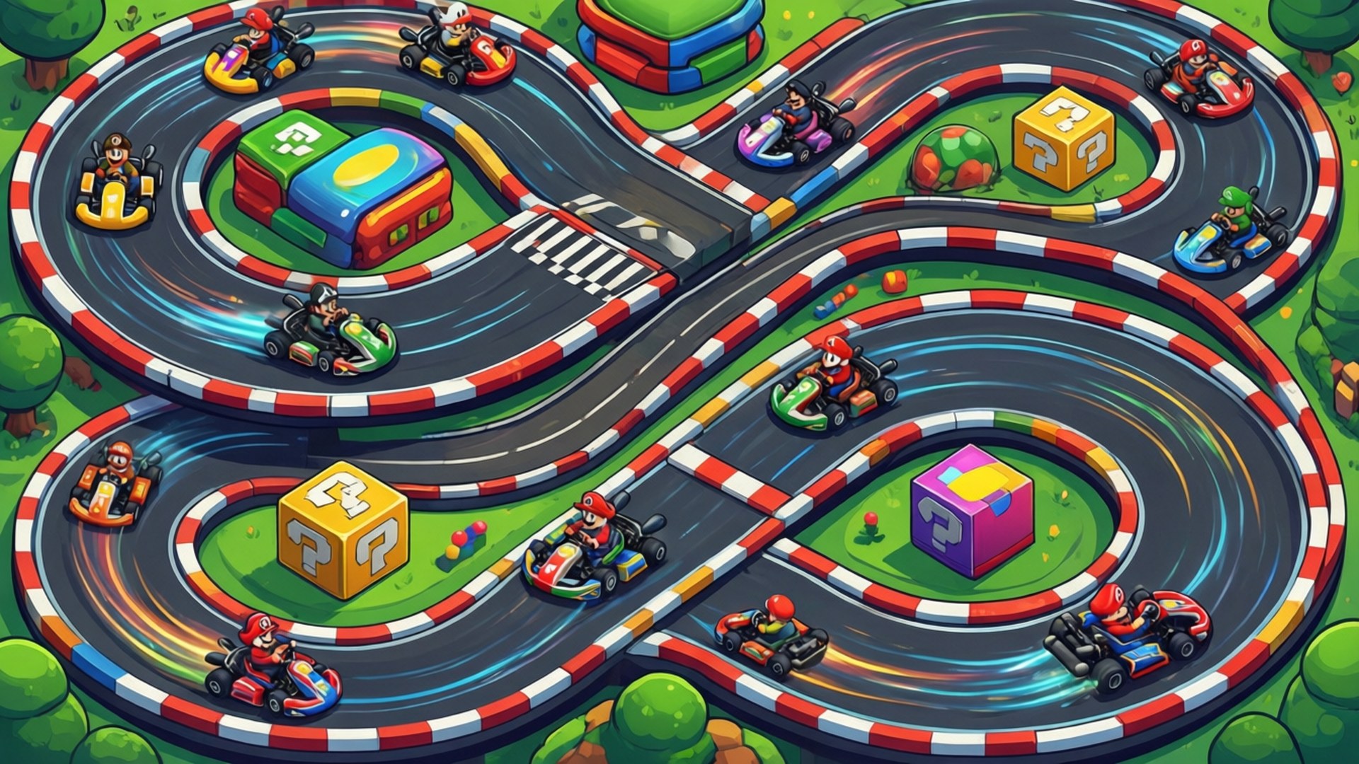 Πίστα Mario Kart Ταπετσαρία
