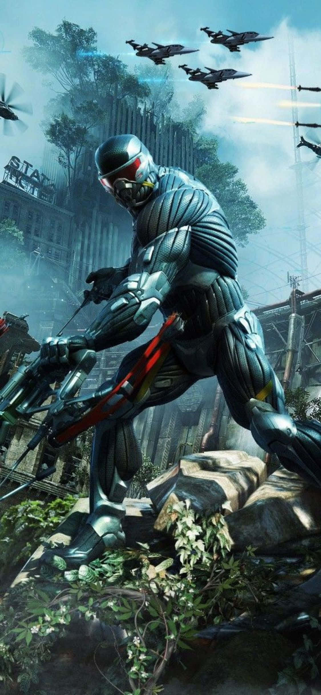 Παίξτε το Crysis 3 στο Τελευταίο iPhone X Ταπετσαρία