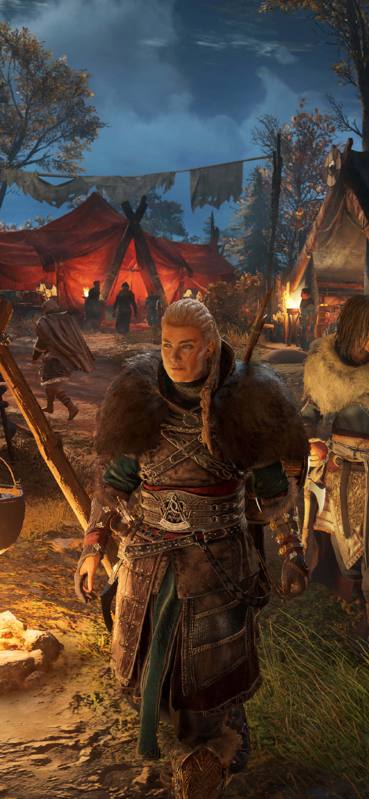 Πανέμορφη Eivor Varinsdottir iPhone Xs Max Assassin's Creed Valhalla Φόντο Ταπετσαρία