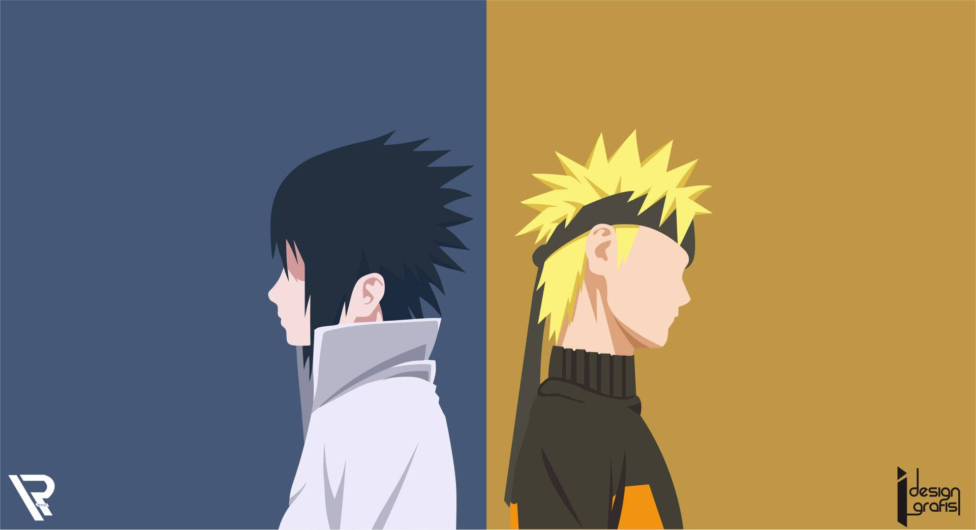 Πανό Naruto και Sasuke Ταπετσαρία
