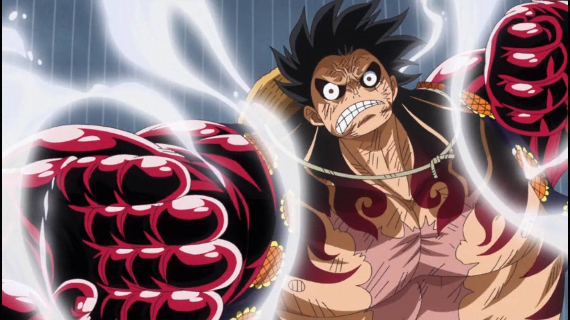 Παραμορφωμένο Πρόσωπο Luffy Gear 4 Ταπετσαρία
