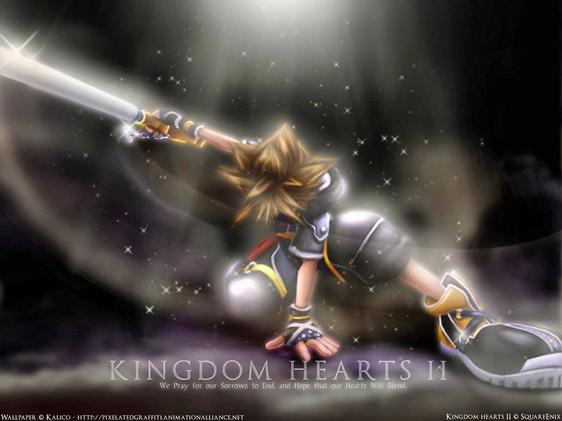 Περίπλοκο Λογότυπο Kingdom Hearts — Anime κινούμενο Ταπετσαρία