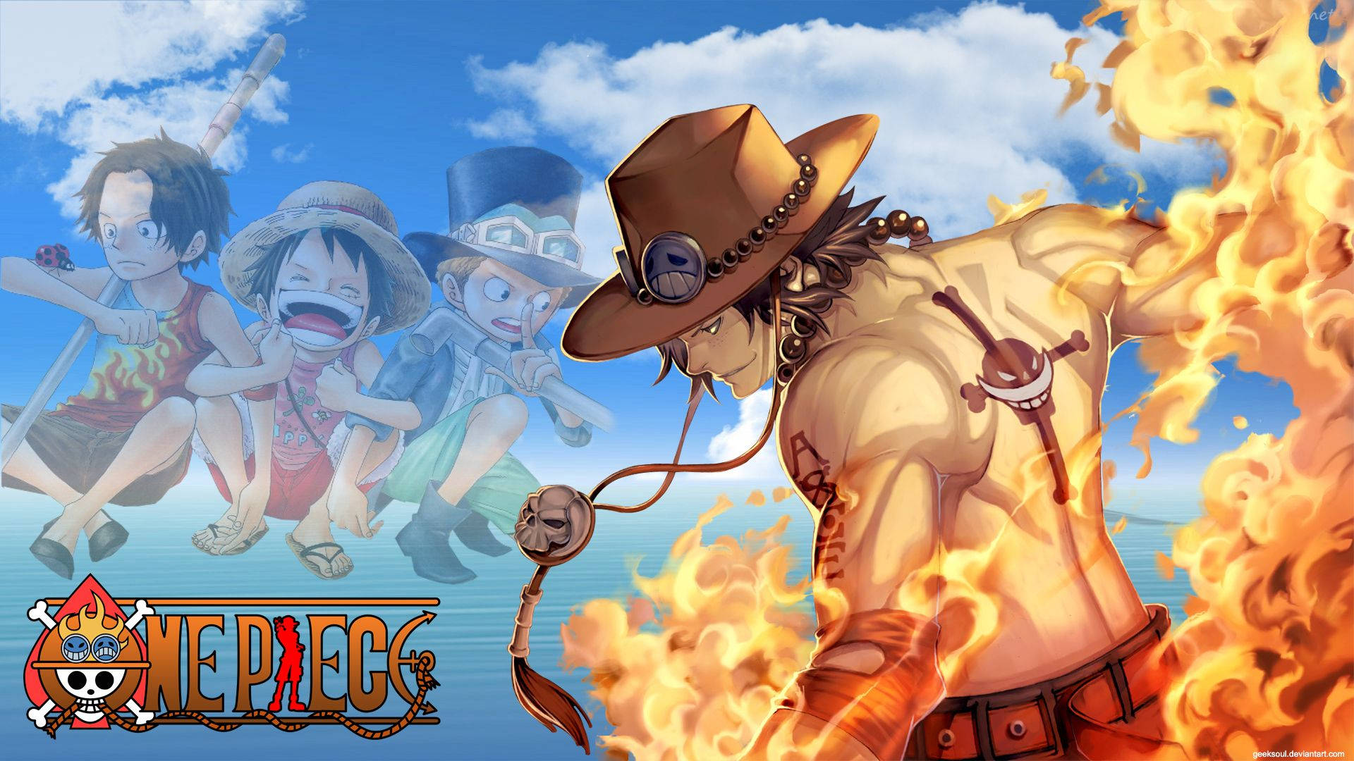 Ταπετσαρία One Piece Portgas D. Ace — One Piece Ταπετσαρία