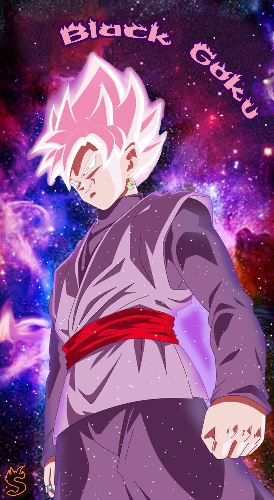 Πλαϊνή λήψη Goku Black για iPhone Ταπετσαρία