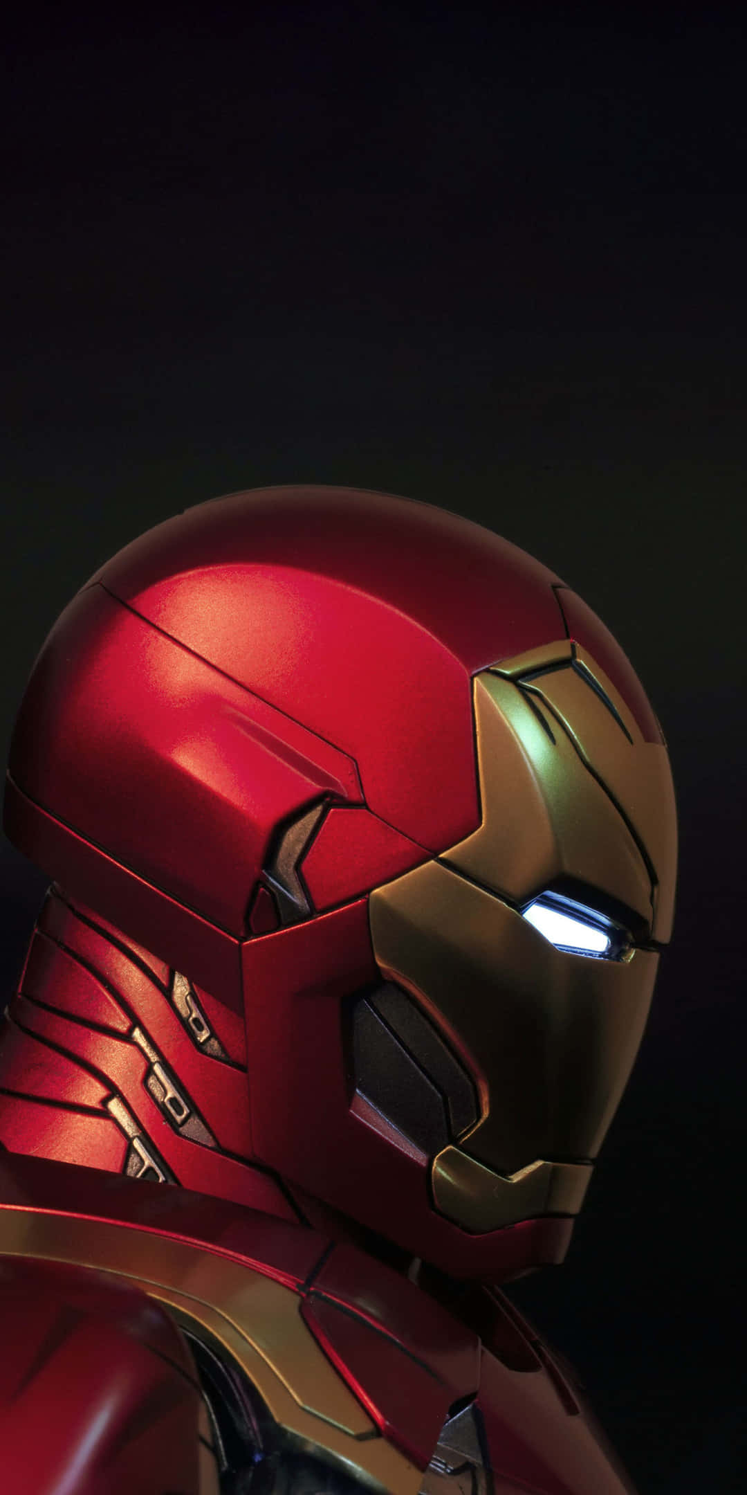 Πλαϊνή όψη κεφαλιού Iron Man σε Pixel 3 Ταπετσαρία
