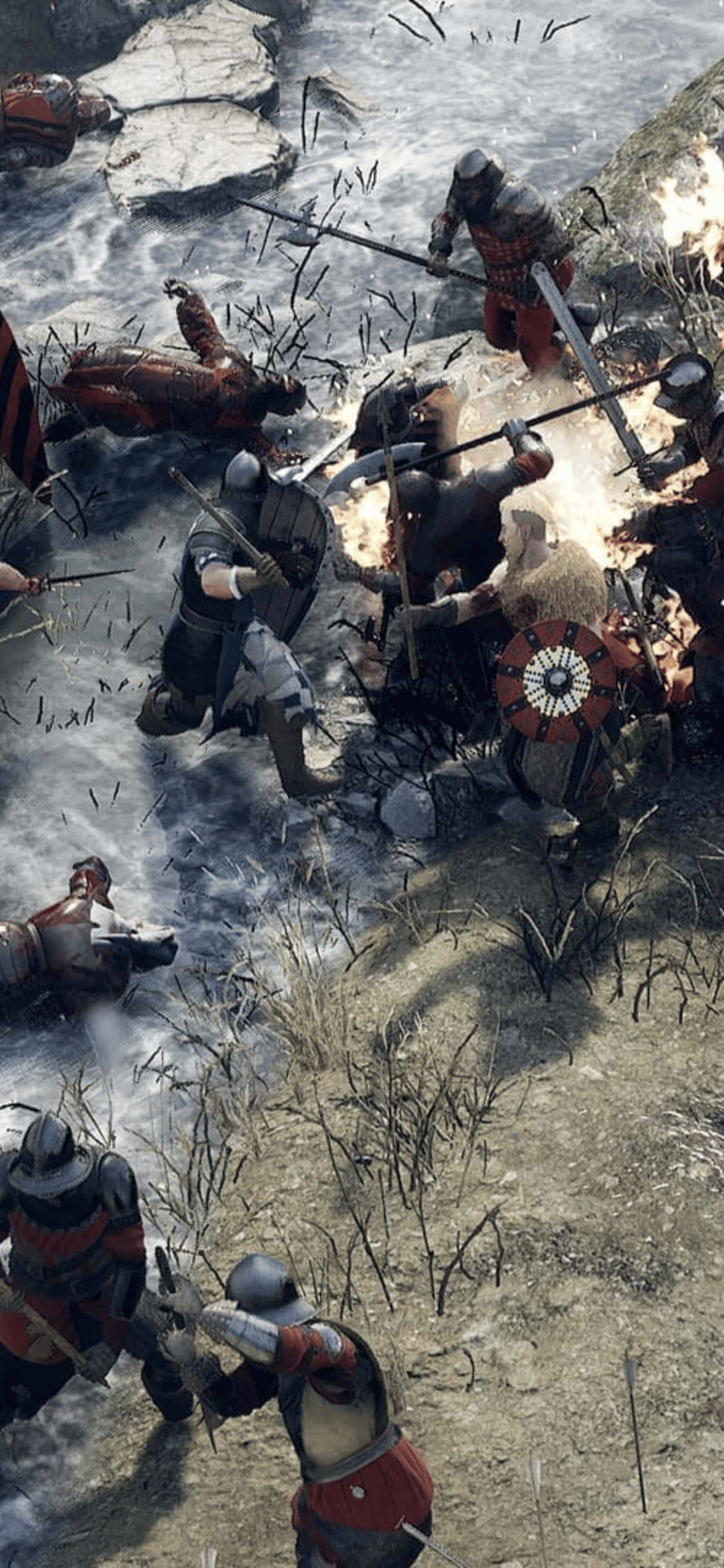 Πολεμιστής σε Σύγκρουση - Φόντο Mordhau για iPhone Xs Ταπετσαρία