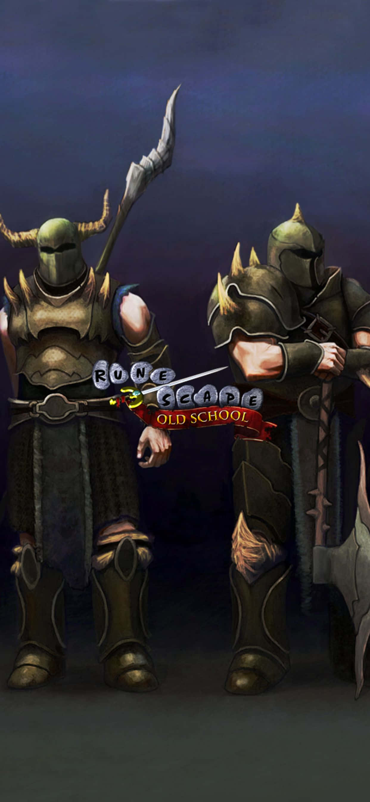 Πολεμιστής και Ξιφομάχος iPhone Xs Max Runescape Oldschool Φόντο Ταπετσαρία