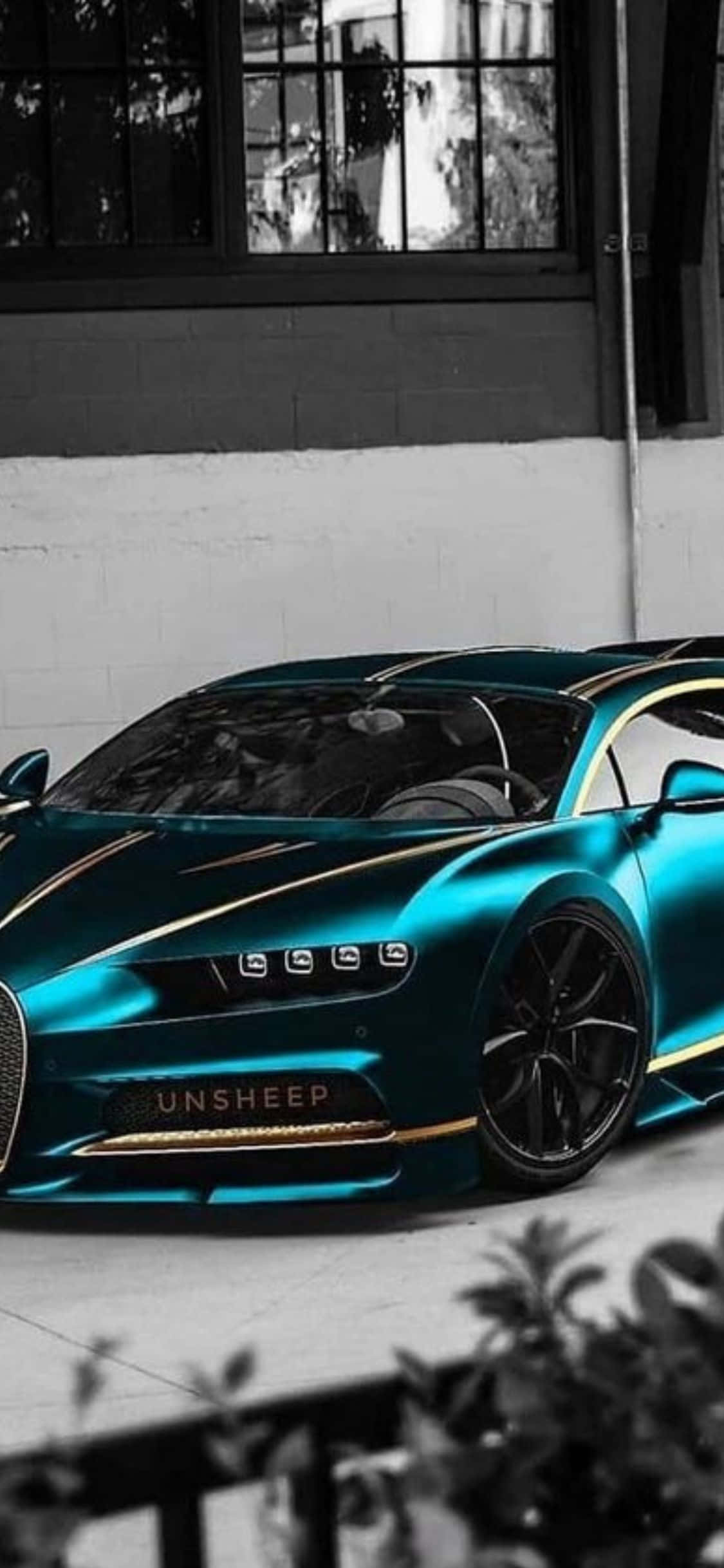 Πολυτελής Bugatti σε συνδυασμό με σύγχρονο iPhone Xs Ταπετσαρία