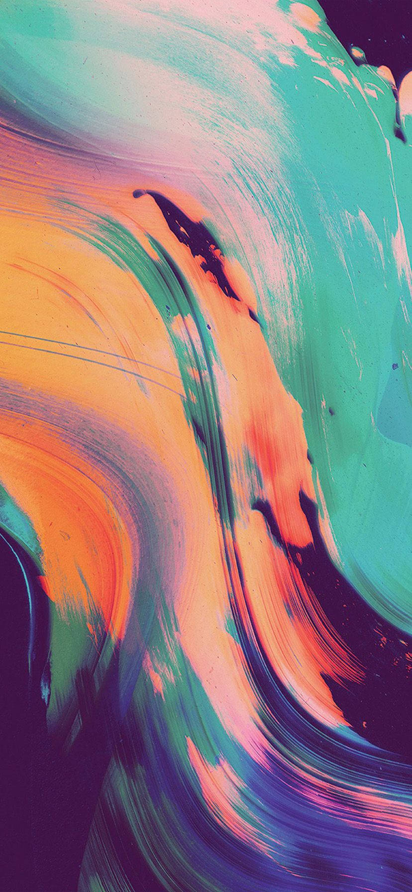 Πολύχρωμο Αφηρημένο Έργο Τέχνης σε ένα iPhone XR Ταπετσαρία