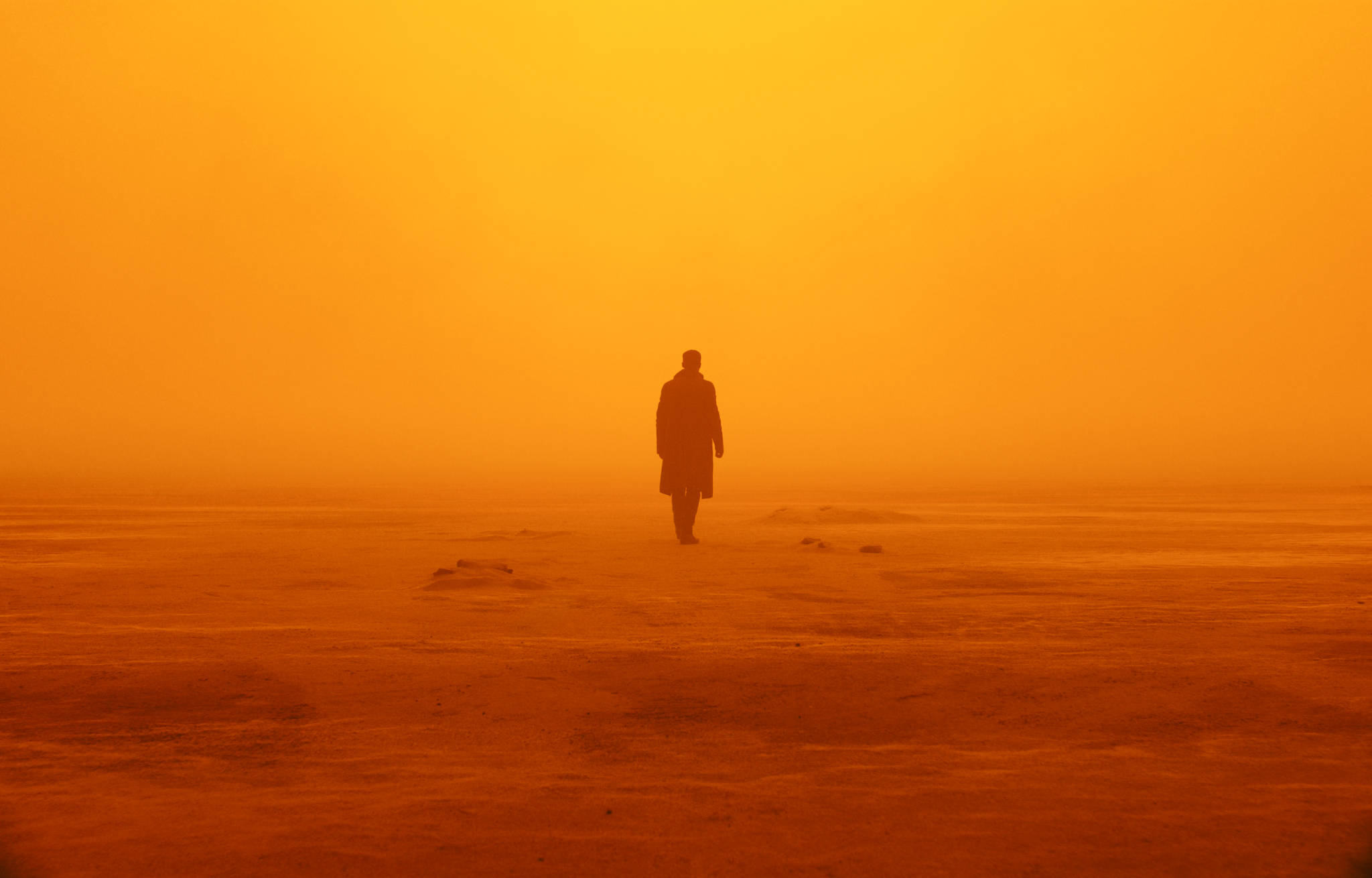 Πορτοκαλί Αισθητική Blade Runner 2049 4K Ταπετσαρία