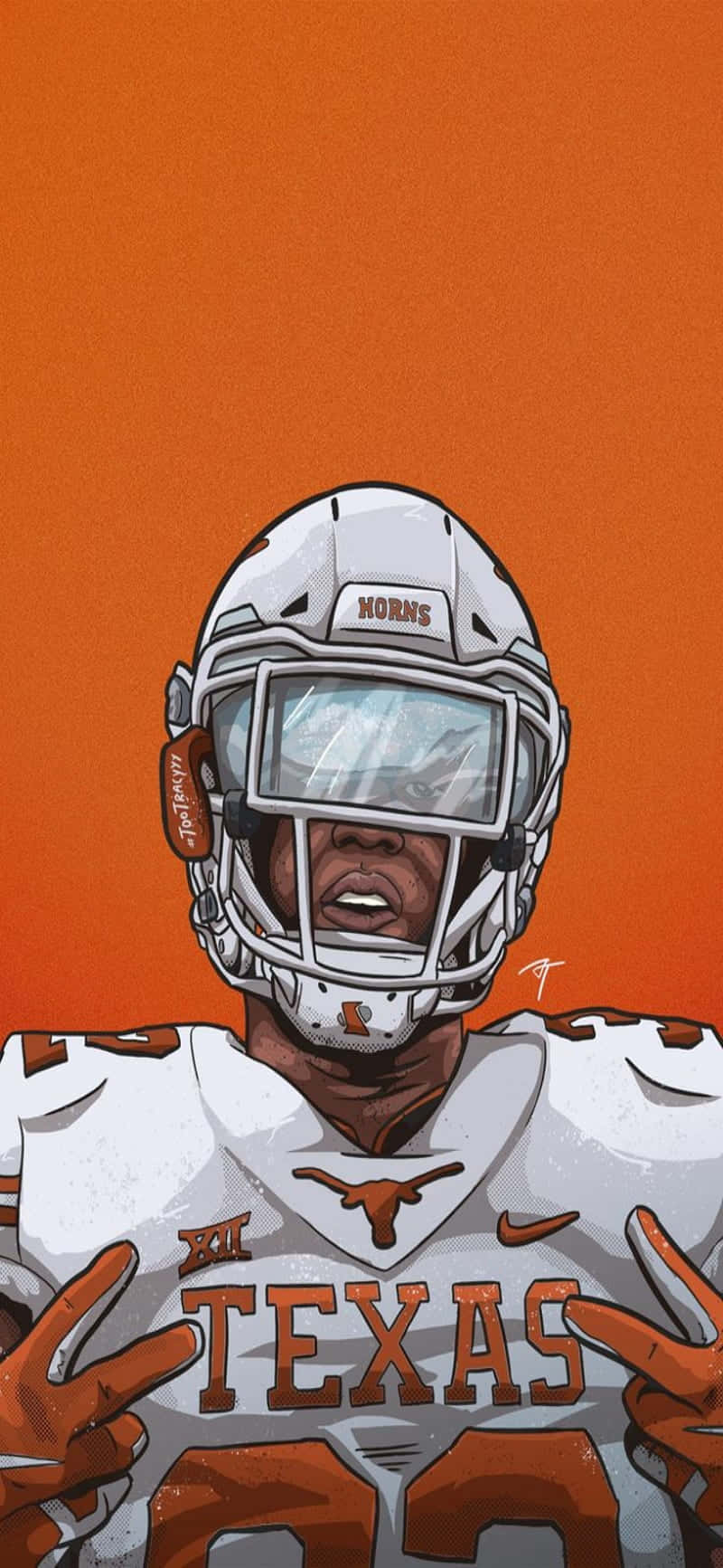 Πορτοκαλί Φόντο iPhone Texas Longhorns Ταπετσαρία