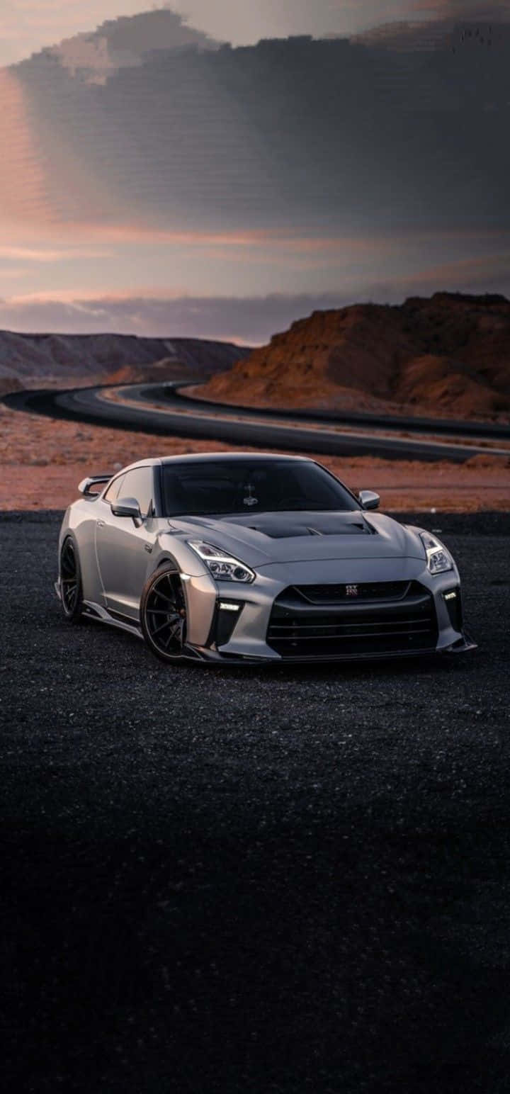 Πορτραίτο Γκρι Nissan R35 Gtr Ταπετσαρία
