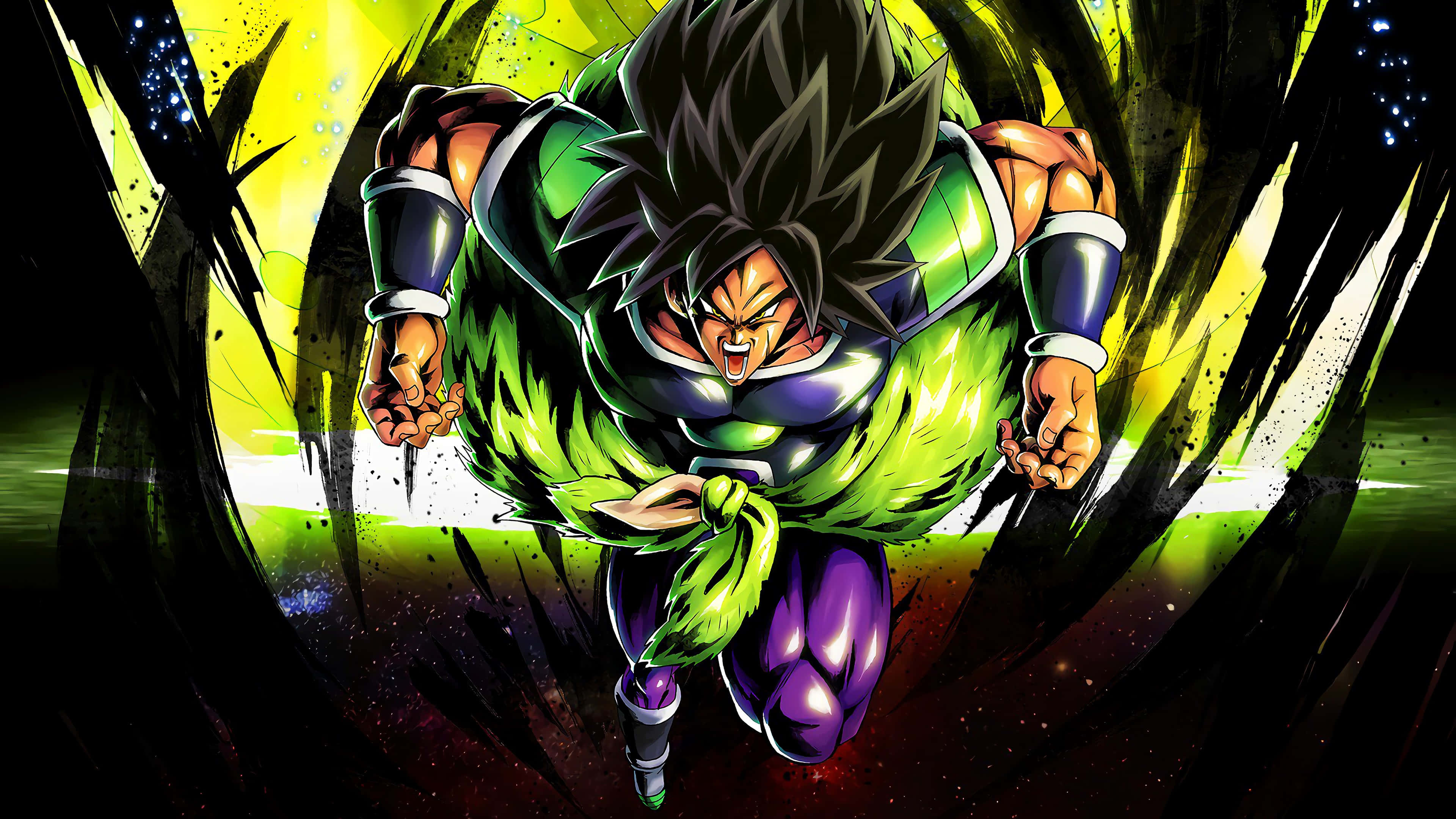 Πράσινη Μαύρη Εικόνα Dragon Ball Super Ταπετσαρία