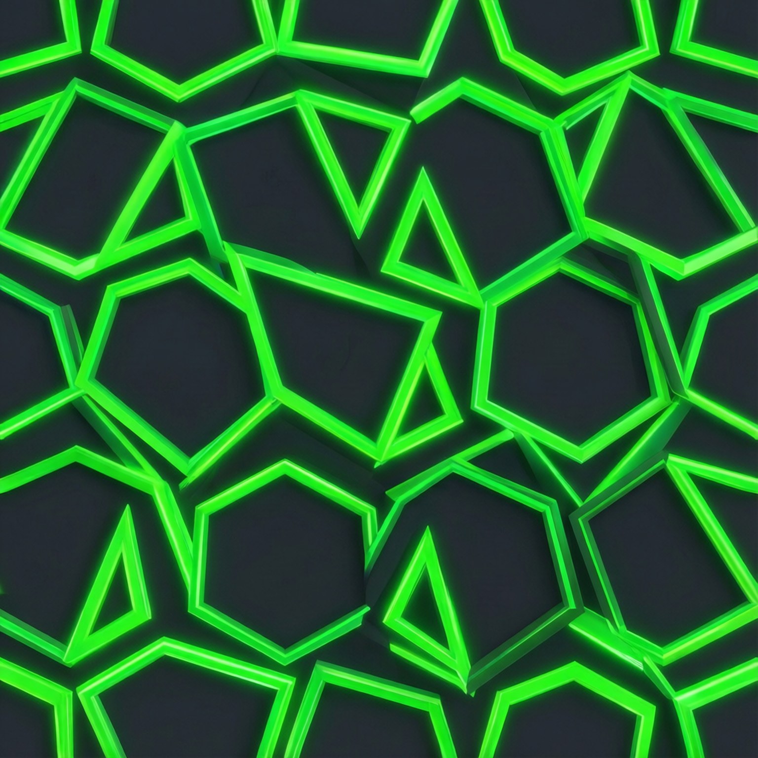Πράσινο Γεωμετρικό Ταπετσαρία