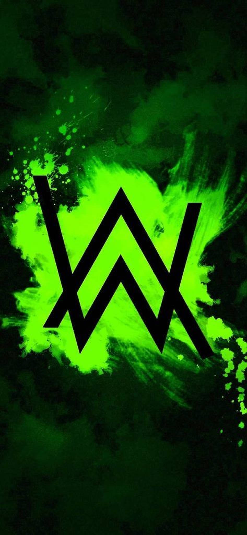 Πράσινο Λογότυπο Alan Walker Ταπετσαρία
