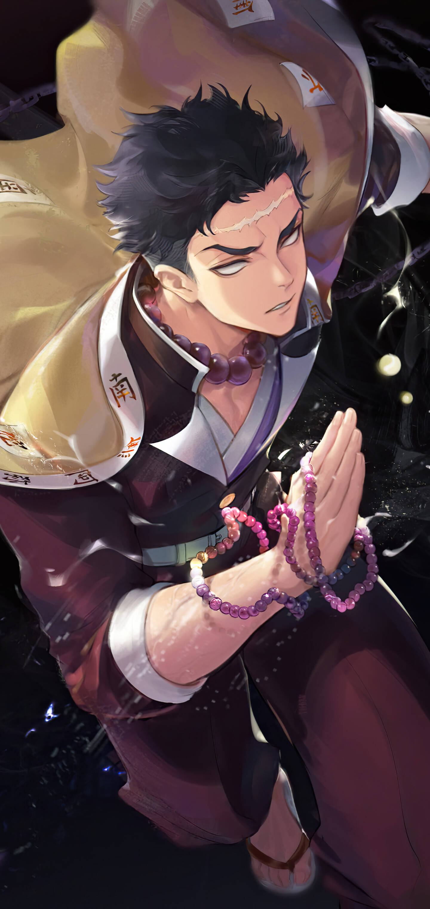 Προσευχόμενος Gyomei Himejima Fanart Ταπετσαρία