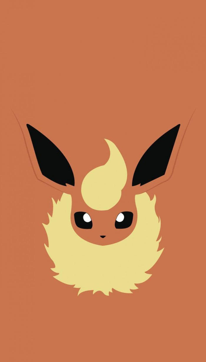 Πρόσοψη Flareon Pokemon Μπροστινή Όψη Ταπετσαρία