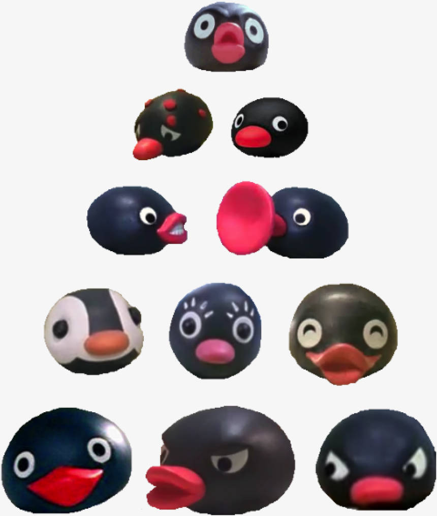 Πρόσωπα Χαρακτήρων Pingu Ταπετσαρία