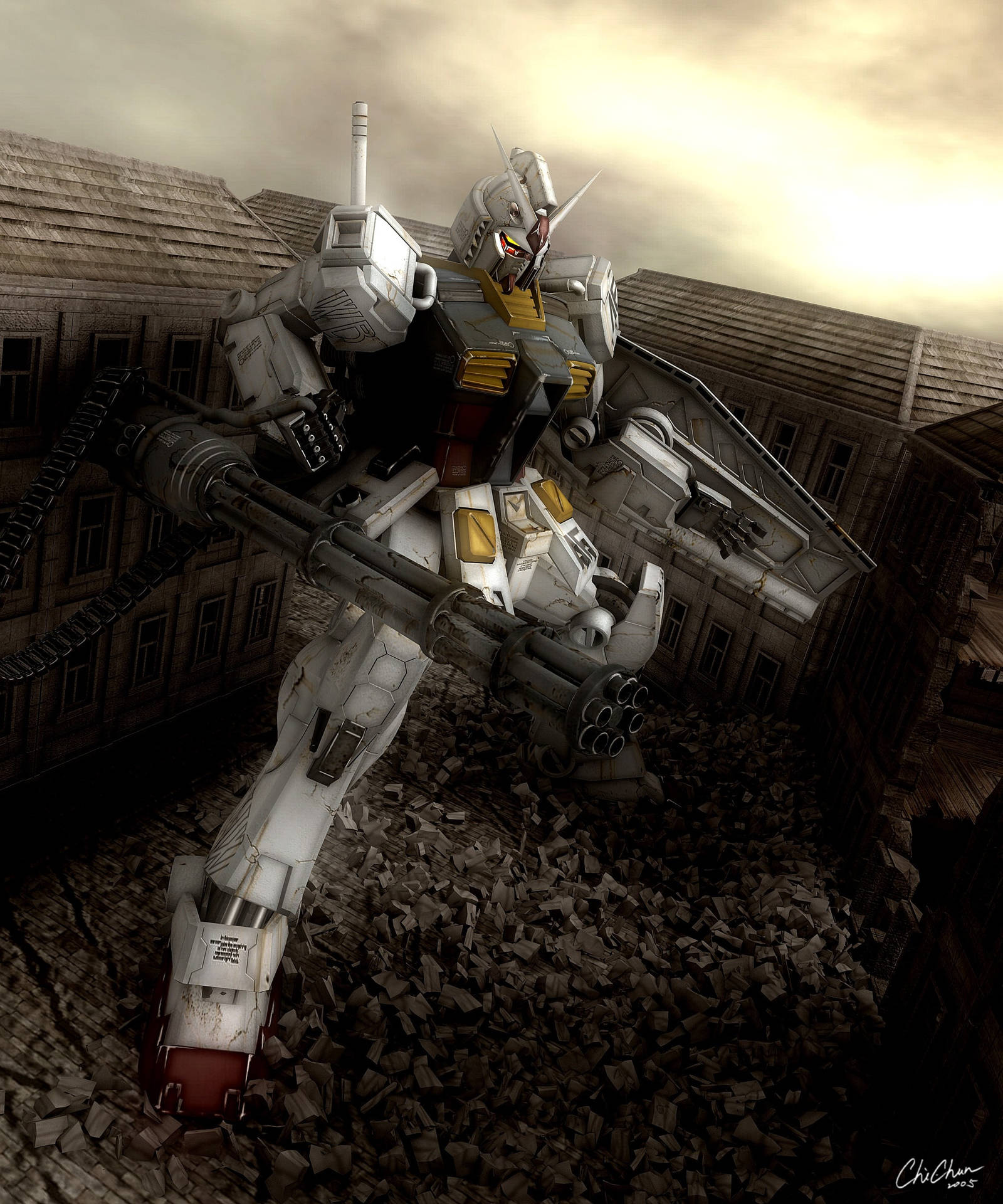 Ρεαλιστικό Mobile Suit Gundam — Gundam GIF Ταπετσαρία