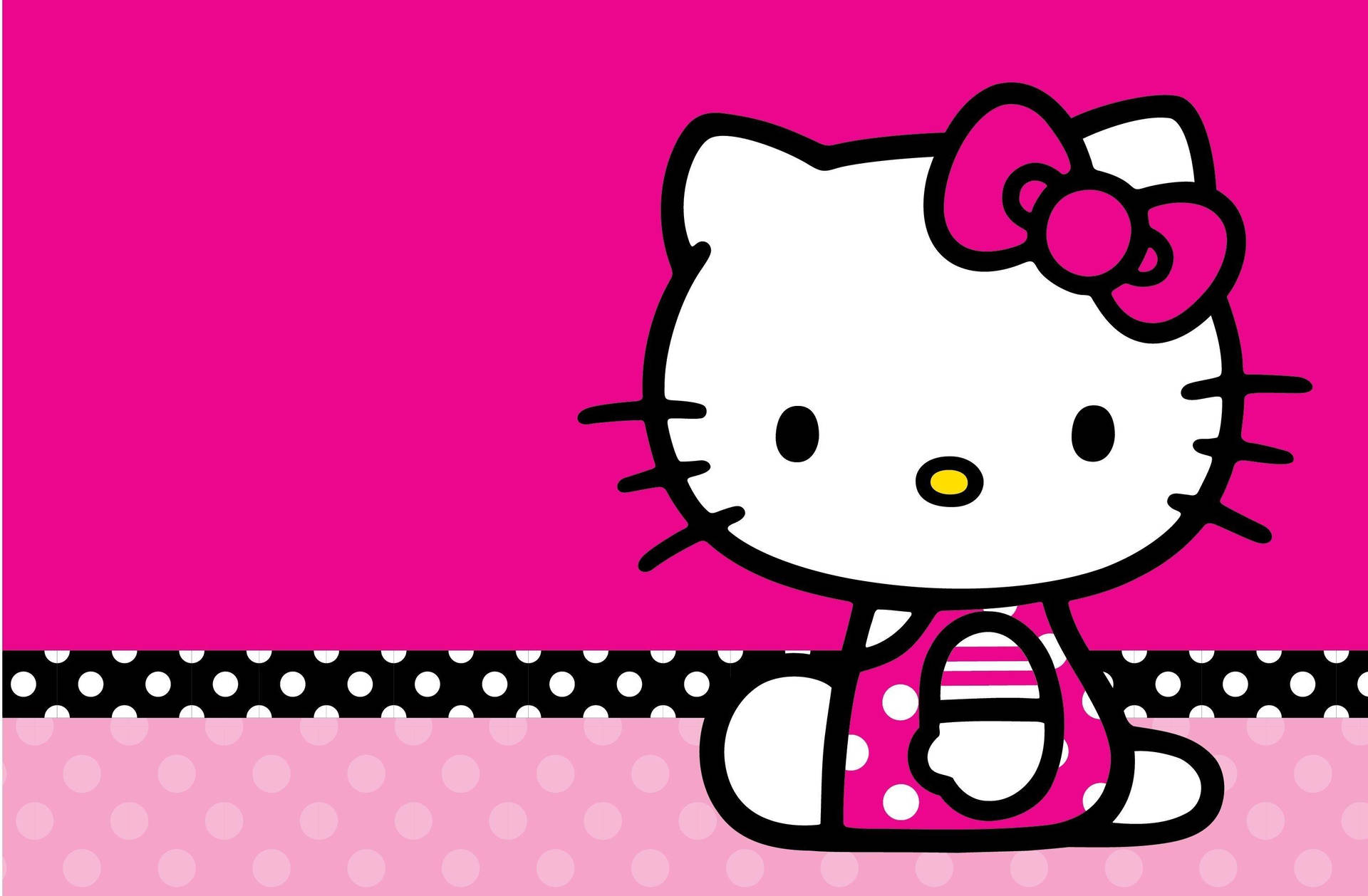 Ροζ Hello Kitty σε Διαχωρισμένο Φόντο — Hello kitty GIF Ταπετσαρία