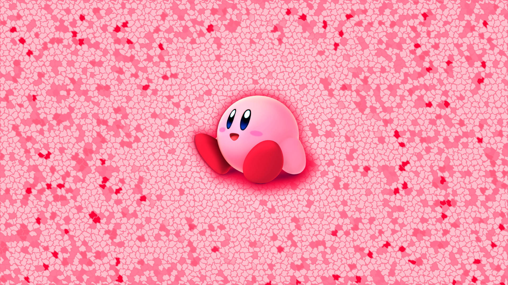 Ροζ Kawaii Kirby — GIF Kirby Ταπετσαρία