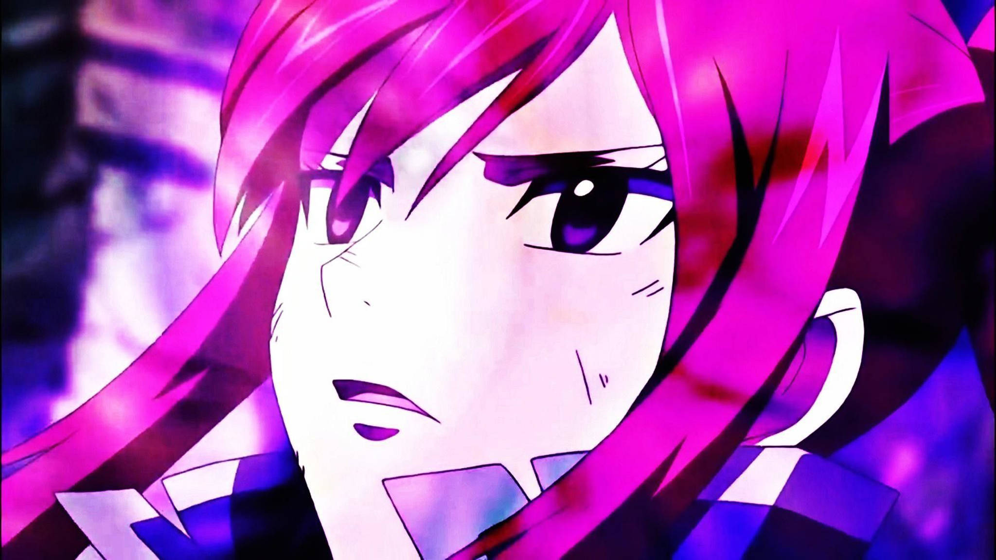 Ροζ Αισθητική Anime Erza Scarlet Ταπετσαρία