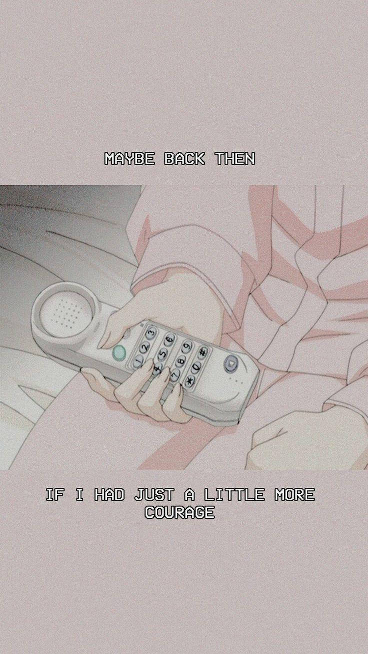 Ροζ Αισθητικό Anime Κινητό iPhone Ταπετσαρία