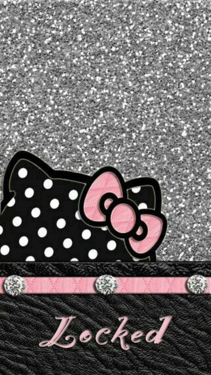 Ροζ και Μαύρο Hello Kitty Ταπετσαρία