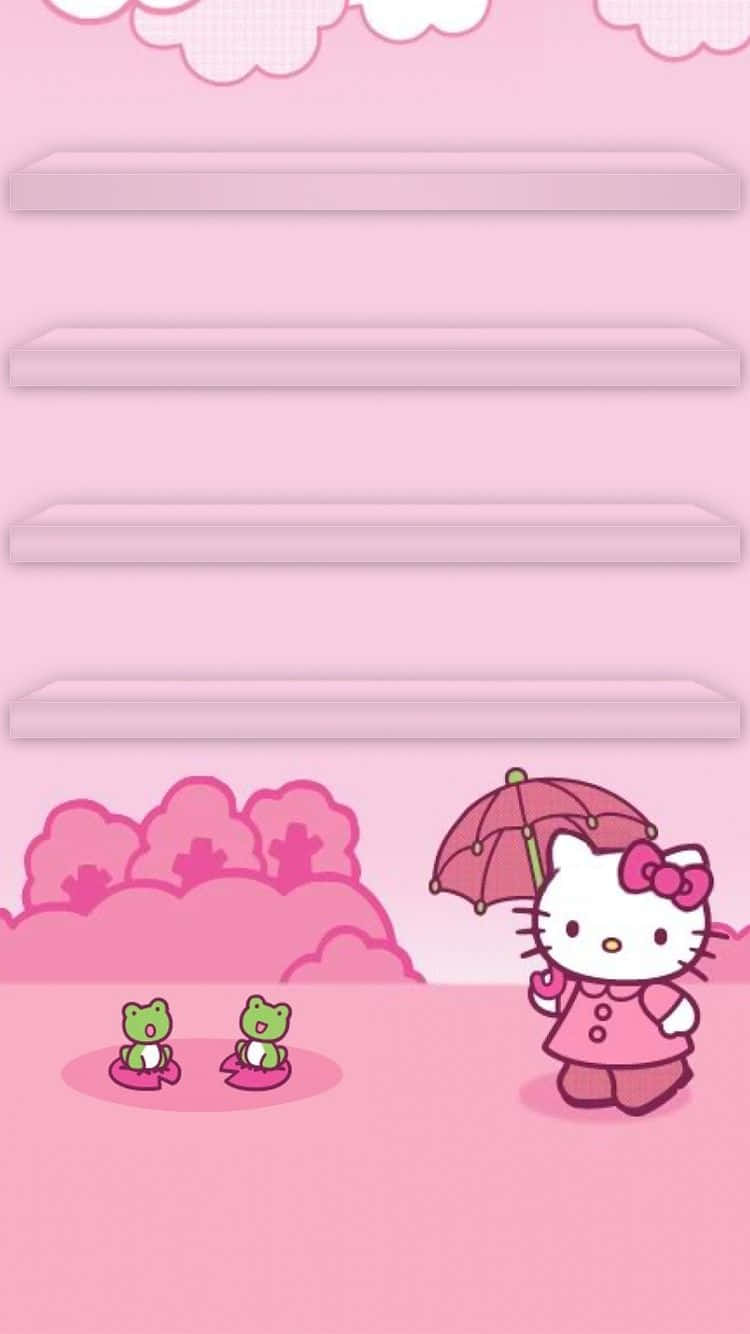 Ροζ τηλέφωνο Sanrio Ταπετσαρία