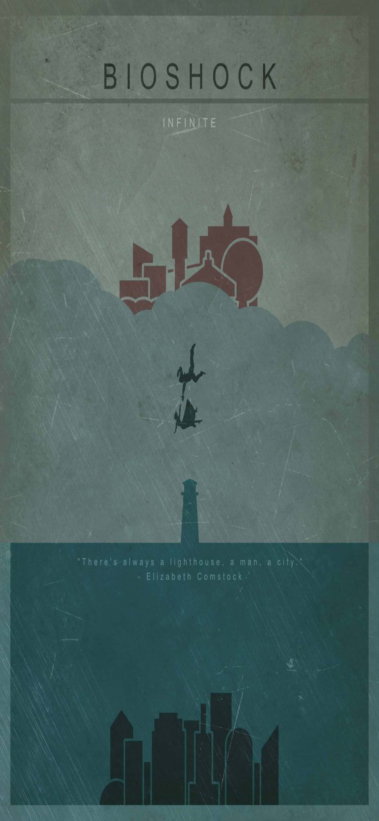 Rustic Theme iPhone Xs Max Bioshock Infinite Φόντο Ταπετσαρία