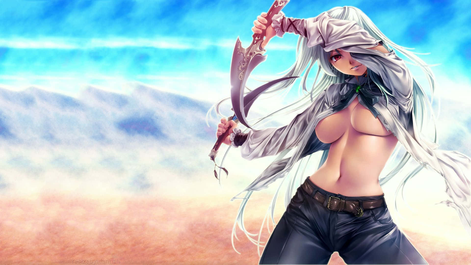 Σέξι 3D Anime Κορίτσι Ταπετσαρία