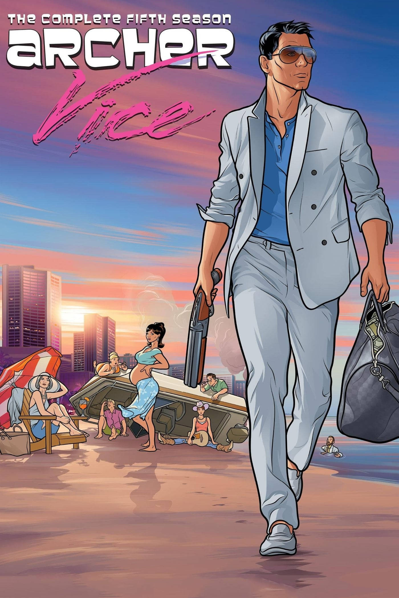 Σαγηνευτική Αφίσα Archer Vice Ταπετσαρία