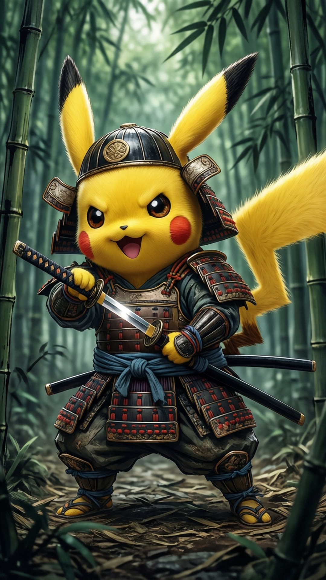 Σαμουράι Pikachu Ταπετσαρία