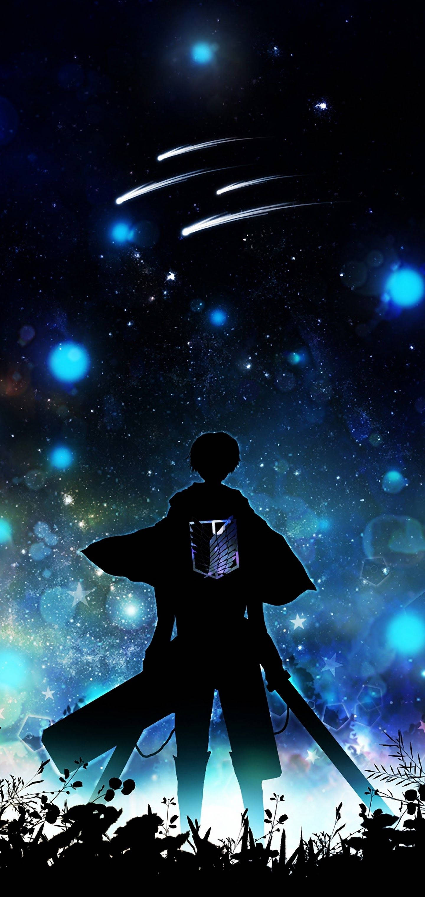 Σιλουέτα Eren Attack On Titan iPhone Ταπετσαρία