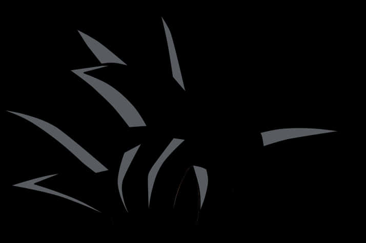 Σιλουέτα Goku Black σε Σκούρο Φόντο Ταπετσαρία