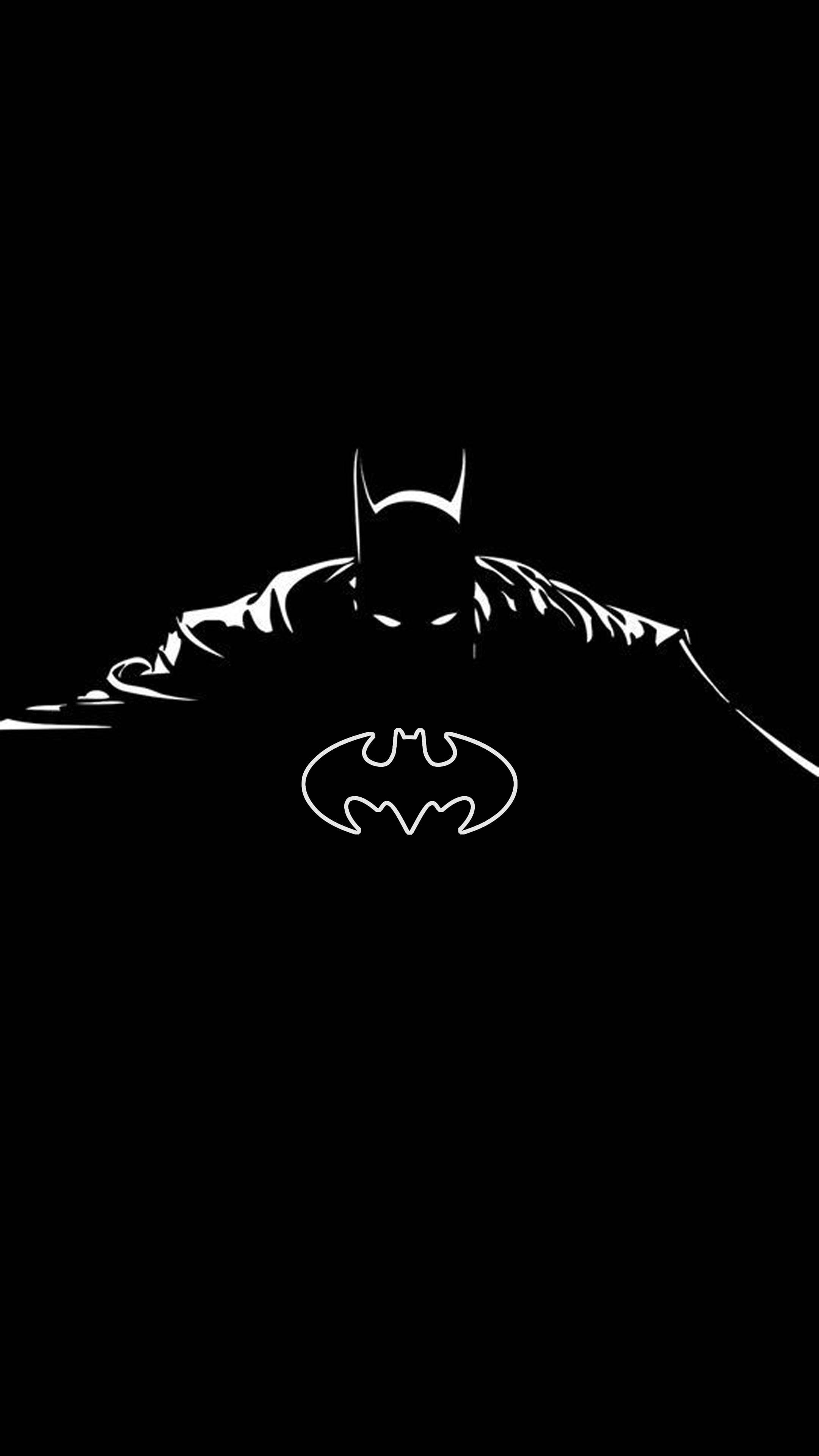 Σιλουέτα Λογότυπο Batman iPhone — Batman Ταπετσαρία