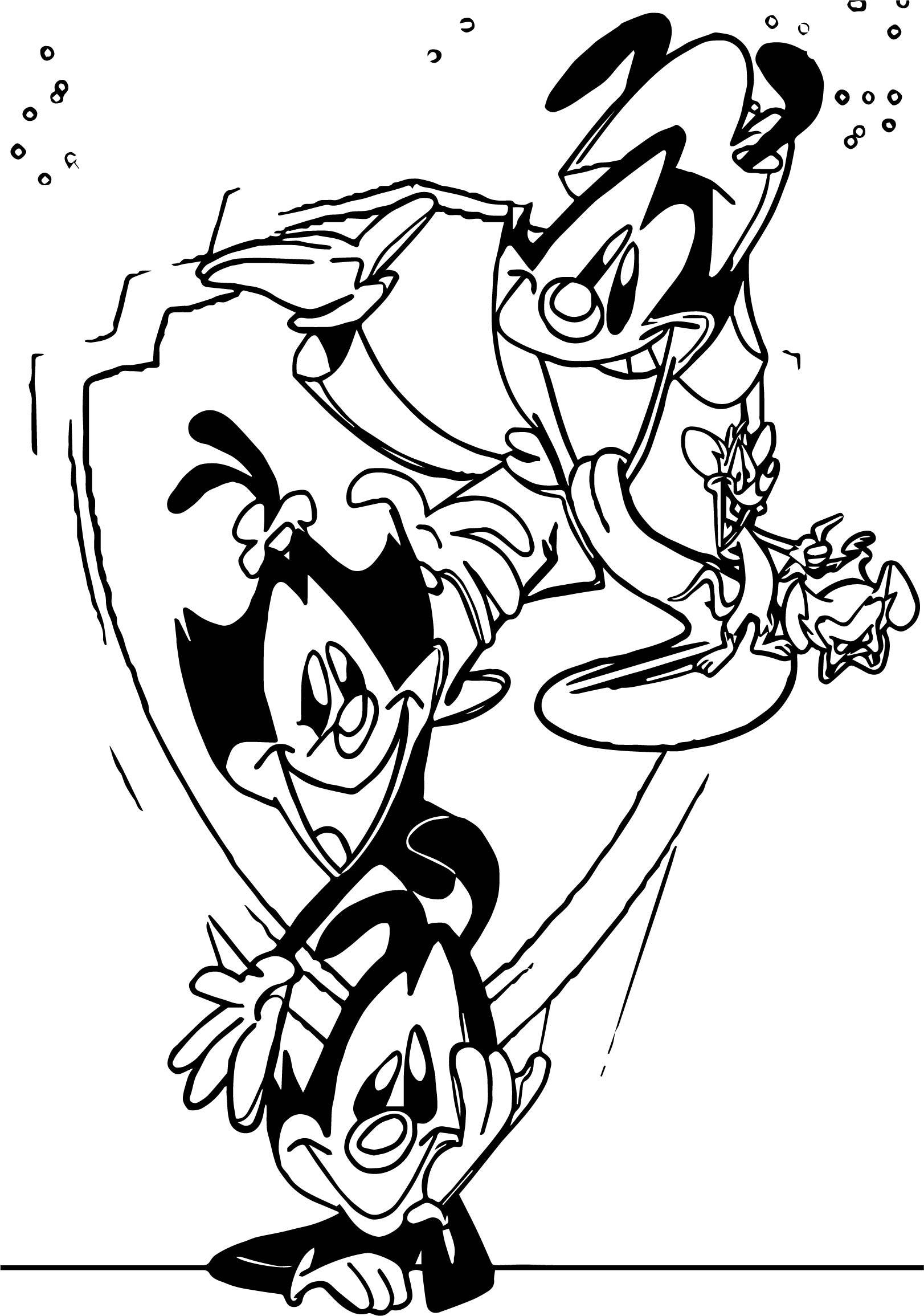 Σκίτσο Τέχνης των Αδελφών Warner από Animaniacs Ταπετσαρία