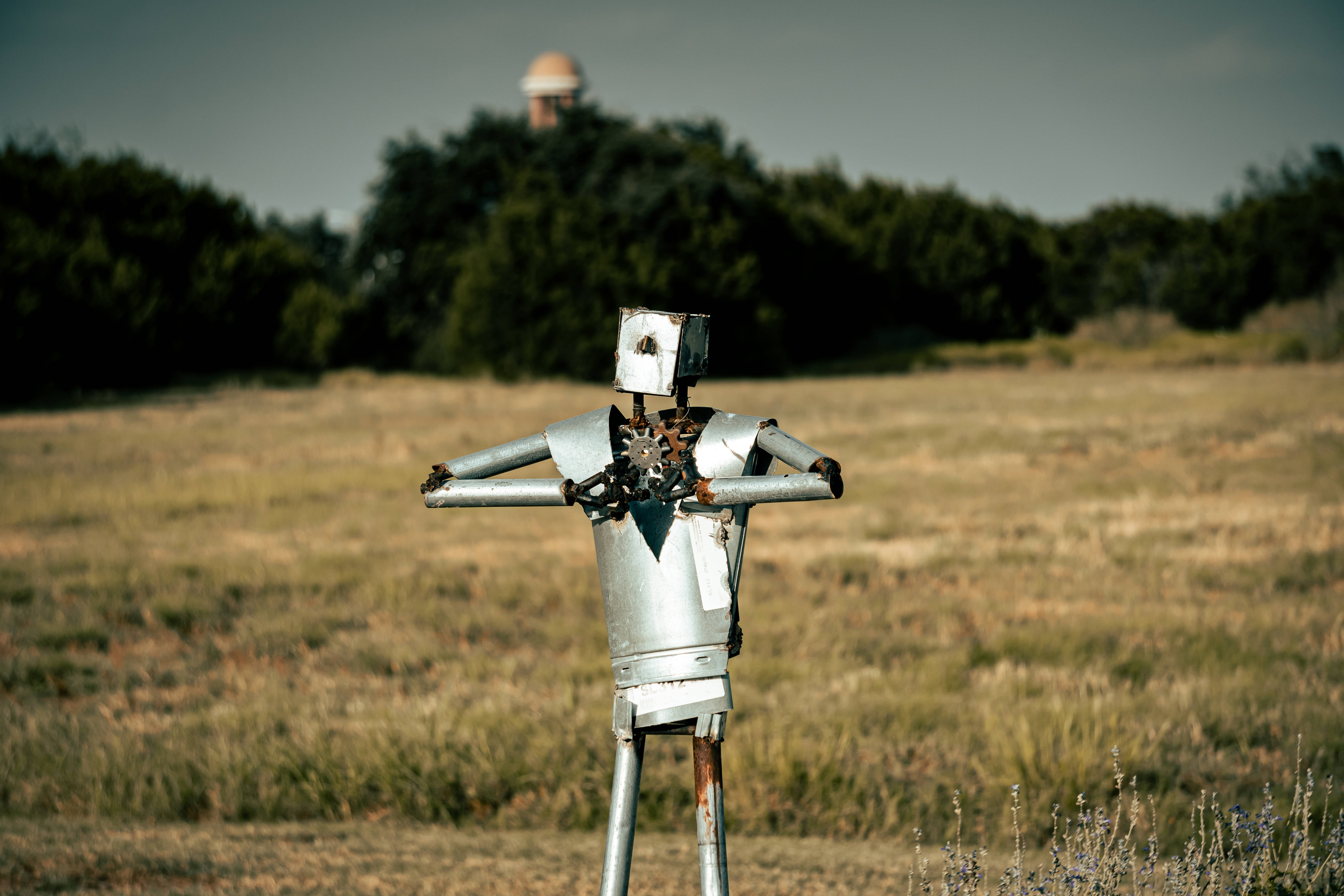 Σκιάχτρο Iron Man σε Χωράφι Ταπετσαρία
