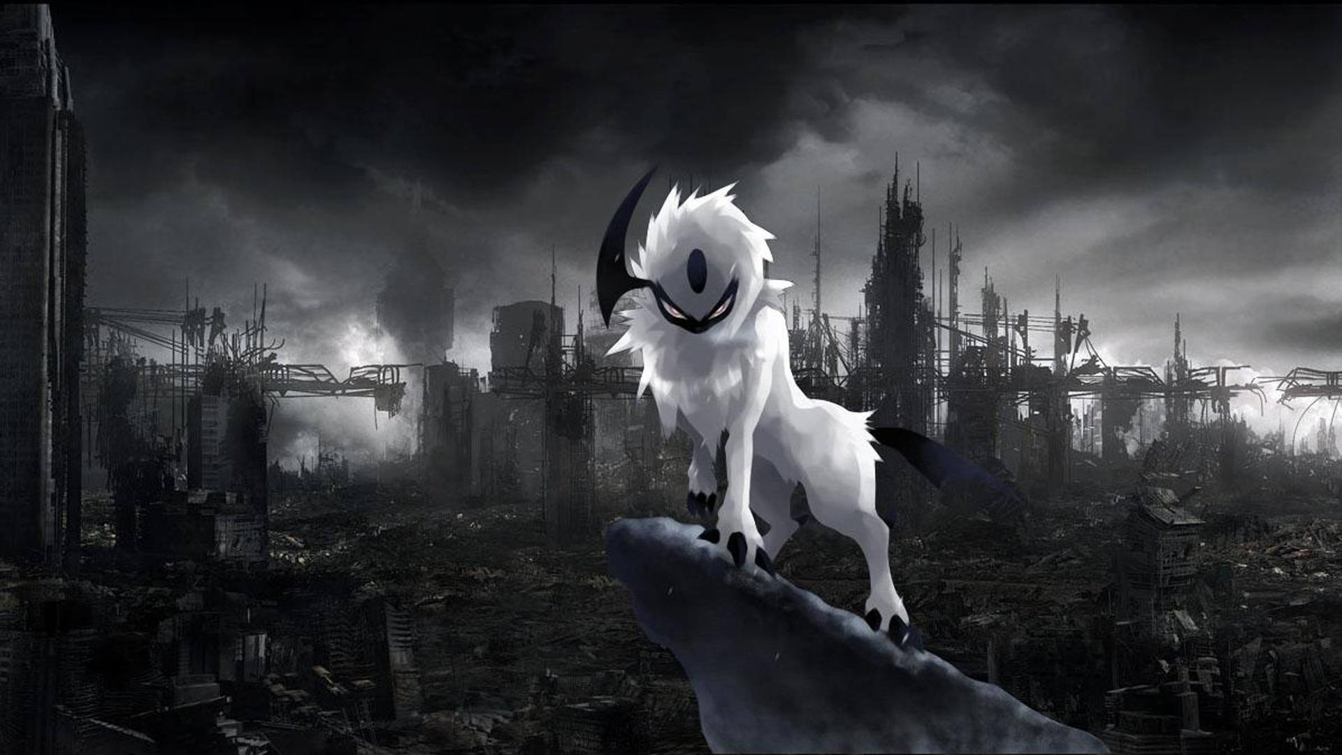 Σκοτεινό Anime Pokémon Absol Ταπετσαρία