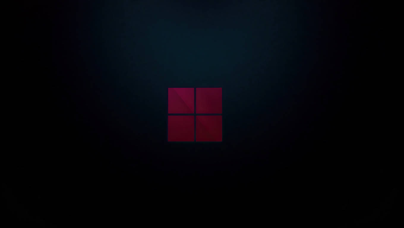 Σκούρο Λάπτοπ με Λογότυπο Windows 11 Ταπετσαρία