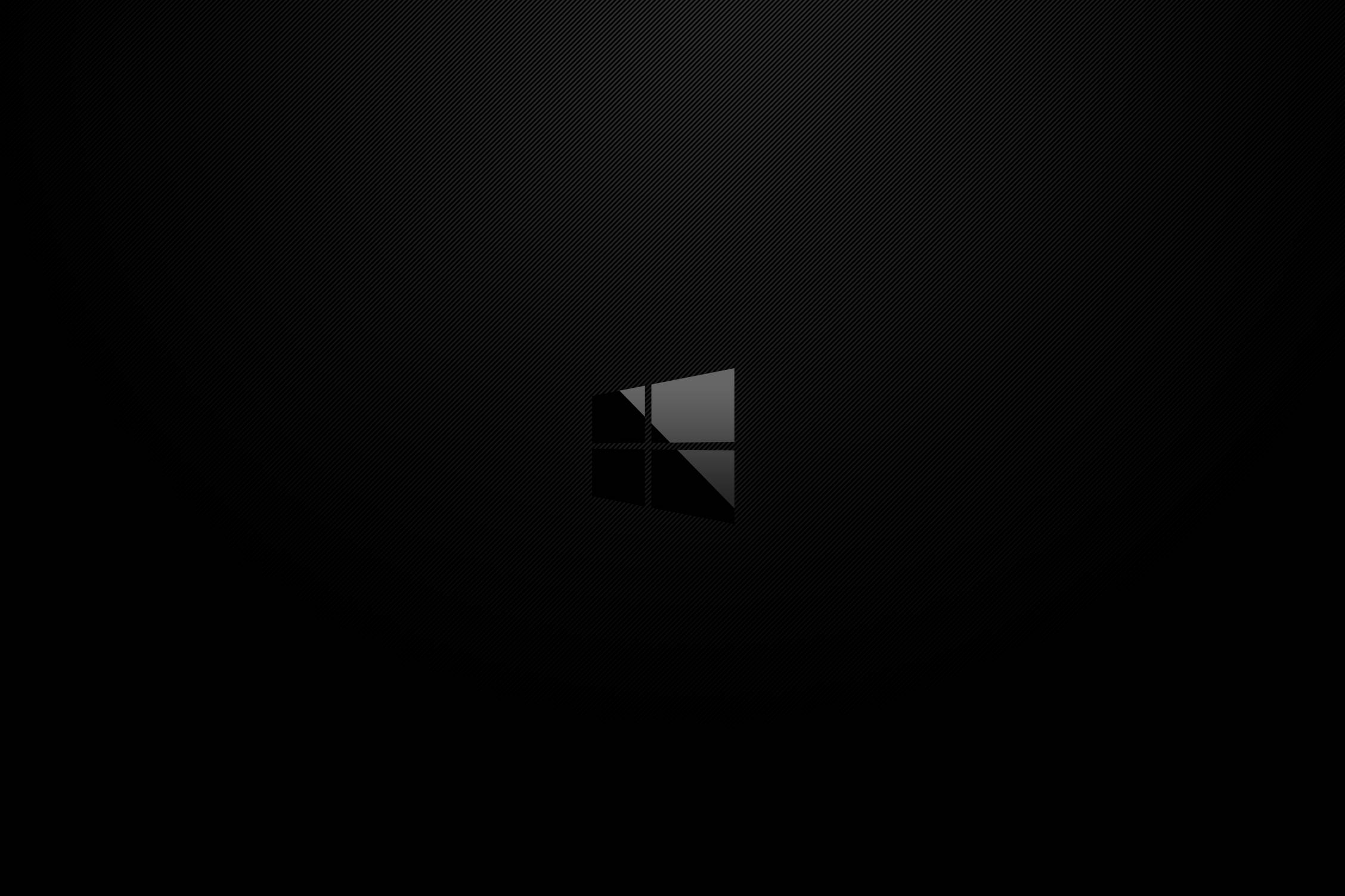 Σκούρο Μινιμαλιστικό Λογότυπο των Windows Ταπετσαρία