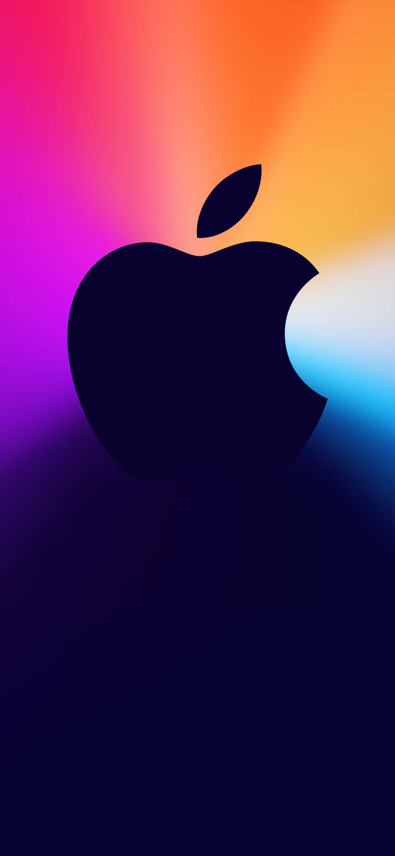 Σκούρο Μπλε Φόντο με Λογότυπο Apple Pixel 3 Ταπετσαρία