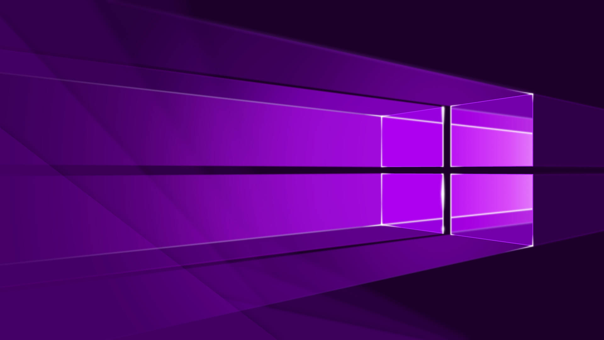 Σκούρο Νέον Μωβ Λογότυπο Windows — Νέον Ταπετσαρία