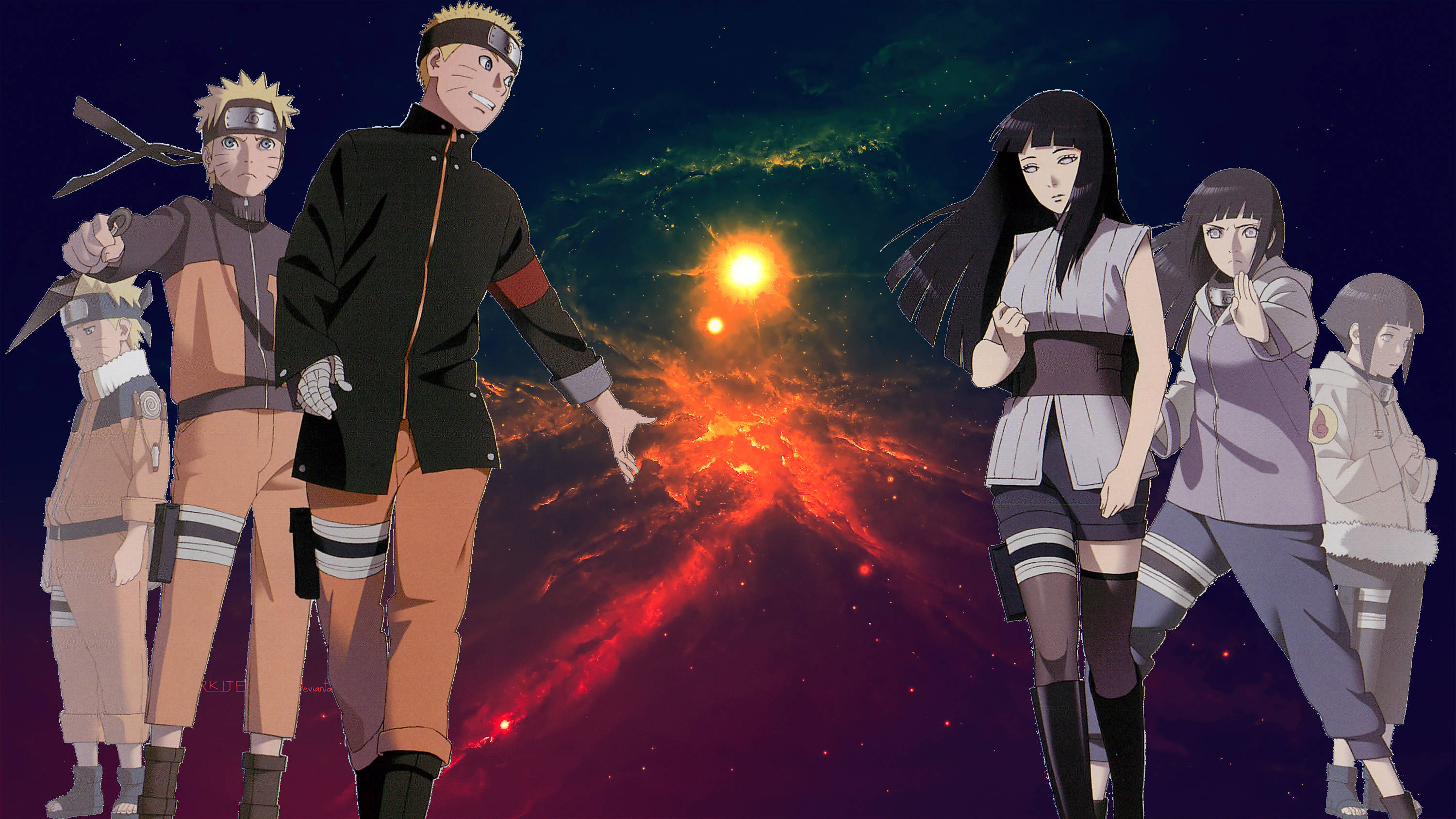 Στάδια του Naruto και της Hinata Ταπετσαρία